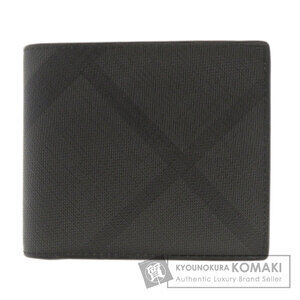 Burberry Check Bifold Wallet Leather